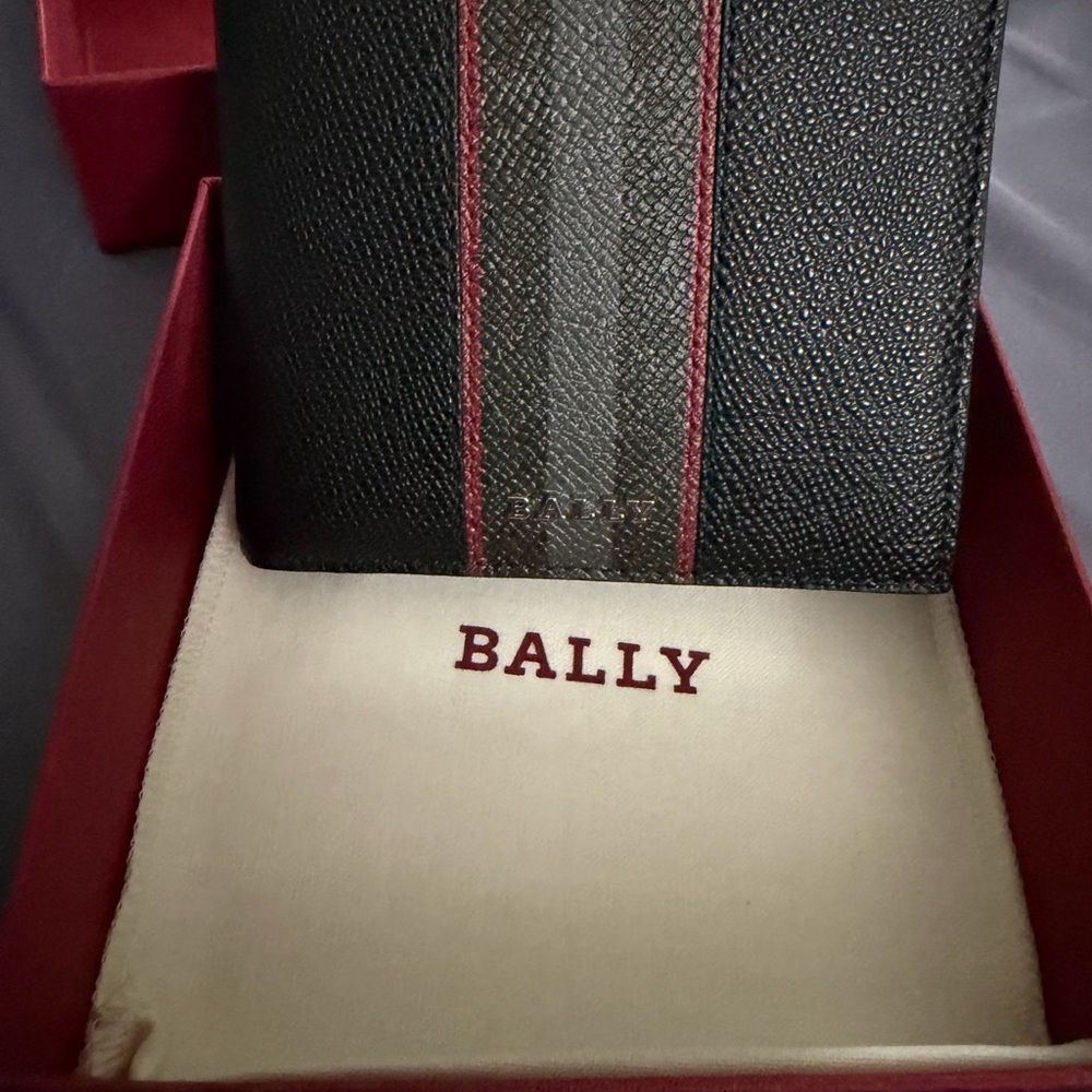 Brand New Bally Black and Red Men's Wallet